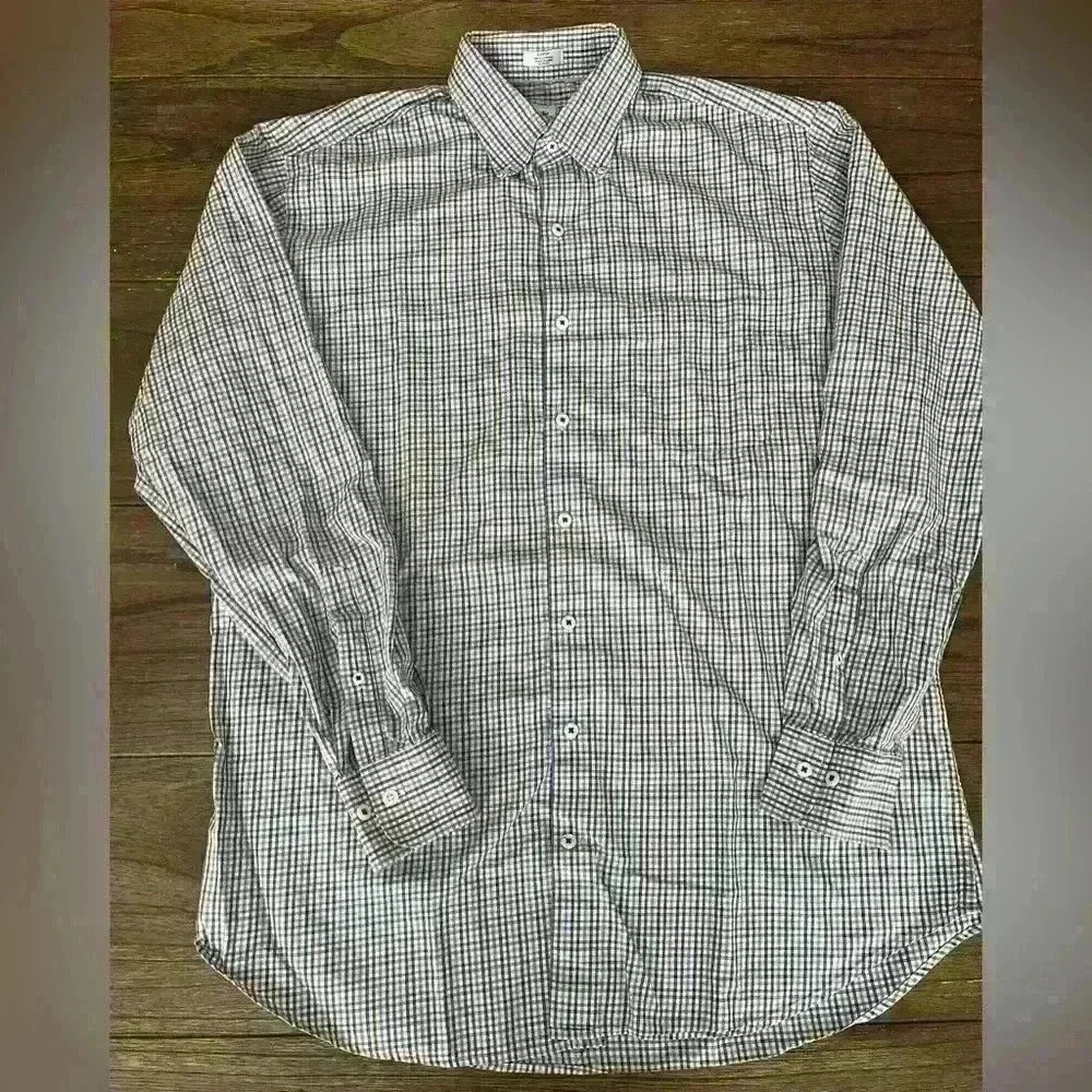 Peter Millar Button Down Long Sleeve Shirt Mens size Large
